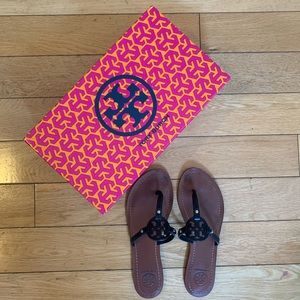 TORY BURCH Mini Miller Black Sandals